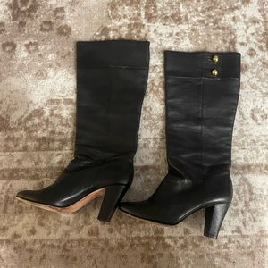 KATE SPADE Belinda Black Boot Size 10M 100% Real Leather